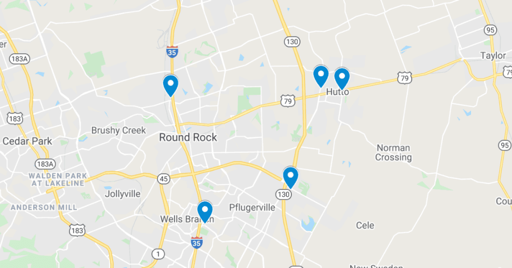 5 commercial projects for restaurants recently filed in Round Rock, Pflugerville, Hutto, including taco, smoothie, donut shops