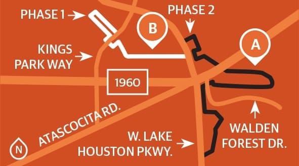 Harris County Precinct 2 designing Atascocita Hike & Bike Trail Phase 2