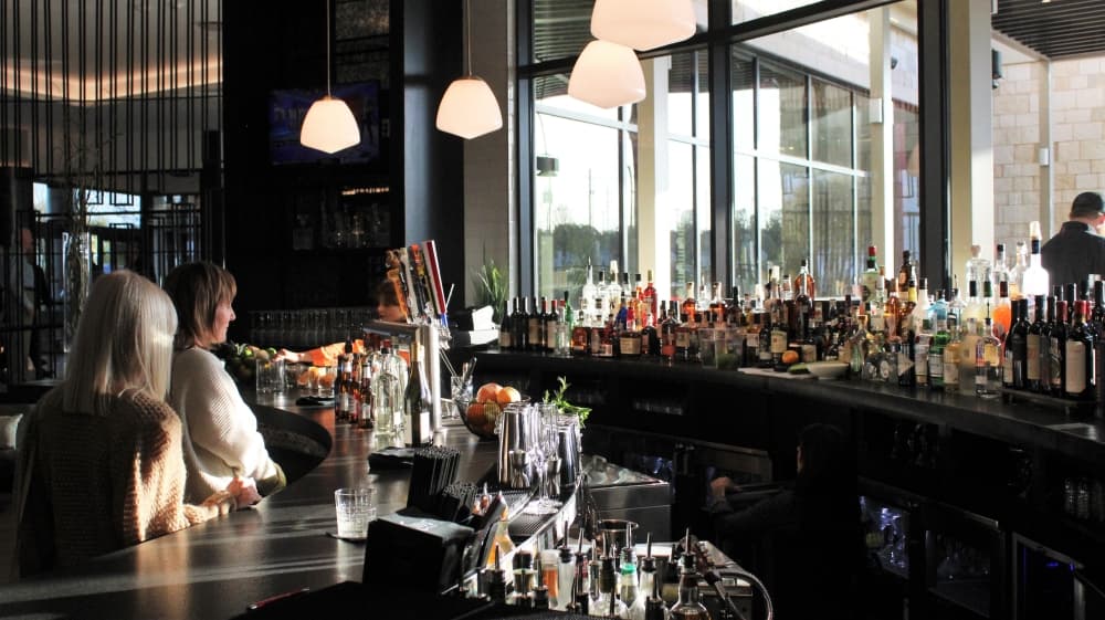 The hotel includes a bar, a restaurant and a coffee shop. (Sandra Sadek/Community Impact Newspaper)