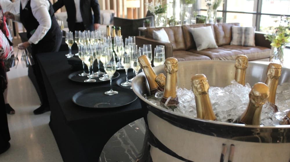 Guests were offered a variety of refreshments. (Sandra Sadek/Community Impact Newspaper)