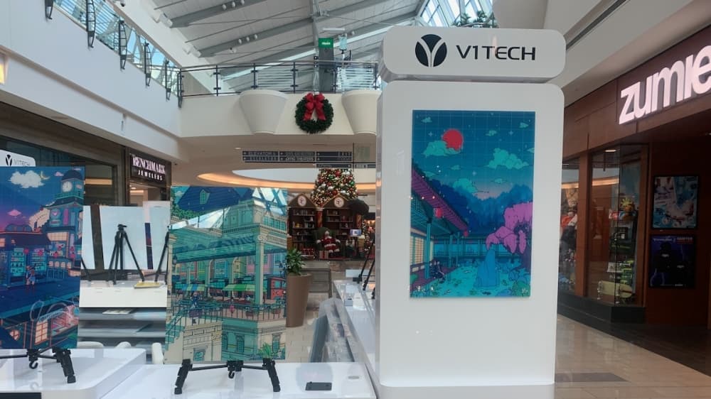 V1 Tech opens digital art kiosk at Stonebriar Centre in Frisco