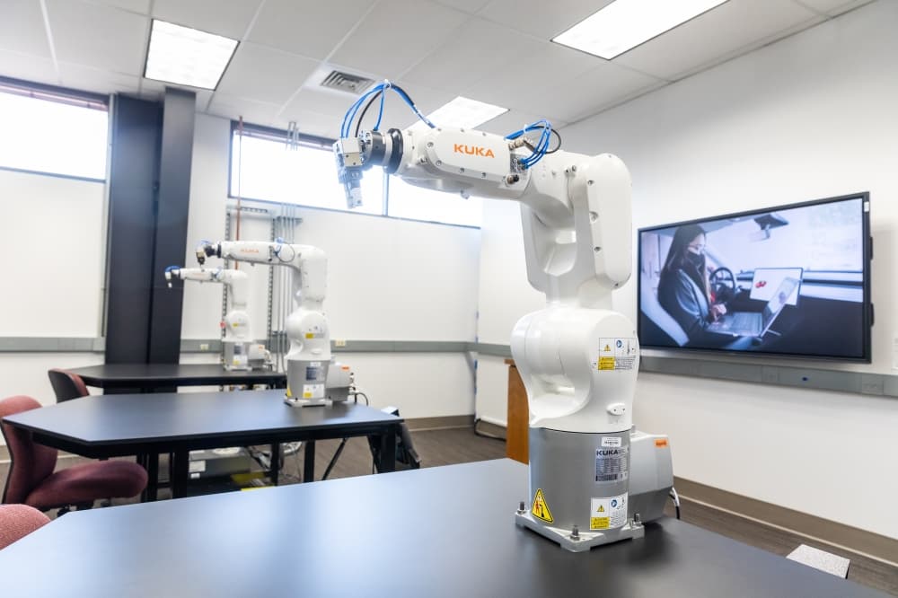 Students will learn about technology used at Tesla manufacturing facilities, including robotics and control systems. (Courtesy Austin Community College)
