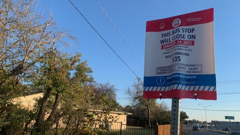 Dallas Area Rapid Transit works to update 10K signs as part of bus network overhaul
