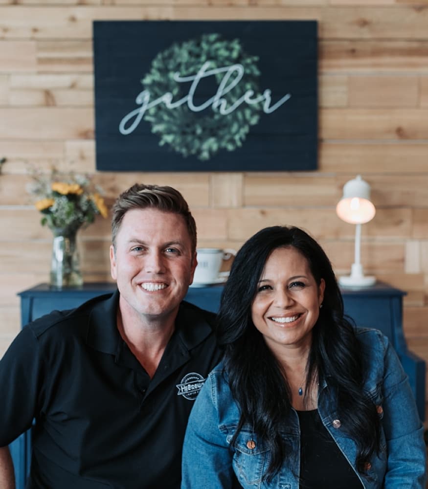Geoff and Marsha Wood opened their brick-and-mortar cafe for Hebrews Coffeehouse in February. (Courtesy Hebrews Coffeehouse)