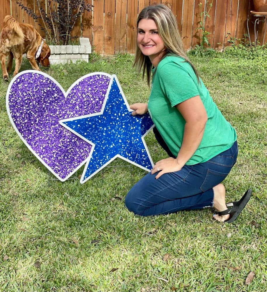 Mercedes Ojeda and her business partner are coming up on two years of business with their franchise. (Courtesy Card My Yard-Buda/Kyle)