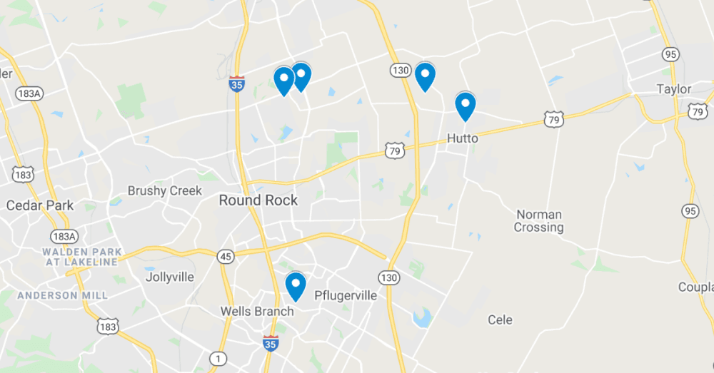 See the 5 latest commercial projects filed in Round Rock, Pflugerville and Hutto, including new Durango Farms single-family lots