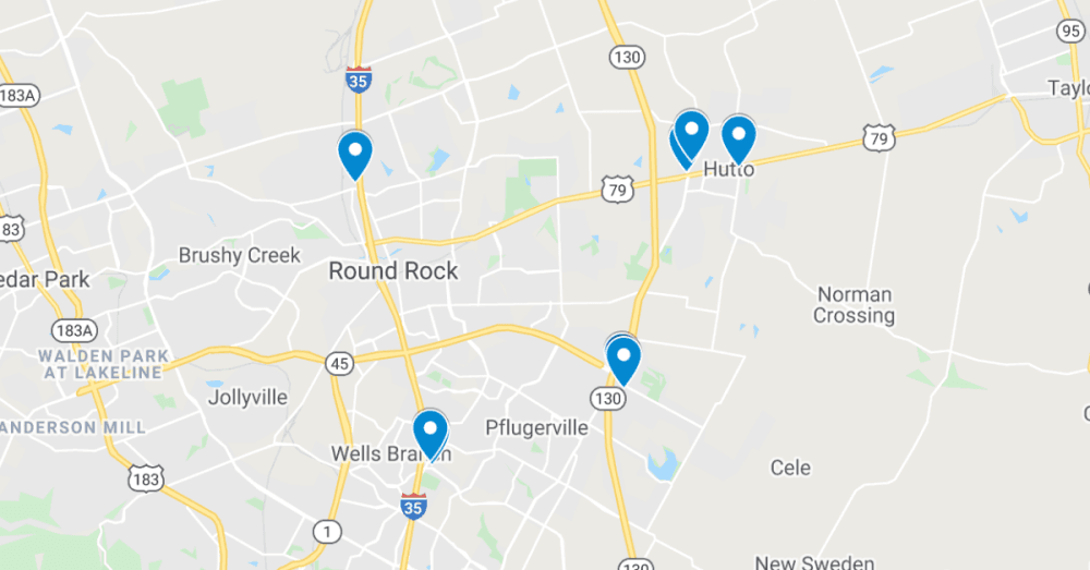 8 latest commercial projects for new restaurants filed in Round Rock, Pflugerville and Hutto