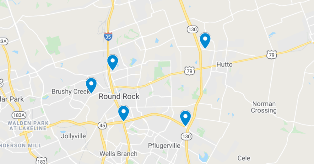 See the 5 latest commercial projects filed in Round Rock, Pflugerville and Hutto, including new 8,000-square-foot retail building