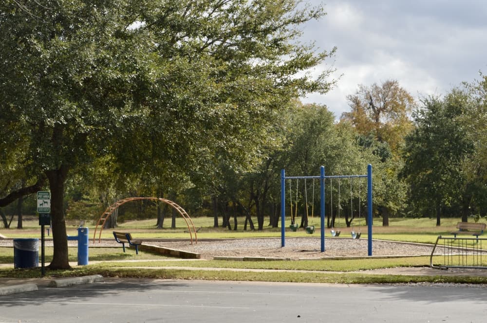 The neighborhood has a pool, clubhouse and playground on Heritage Park Drive. 