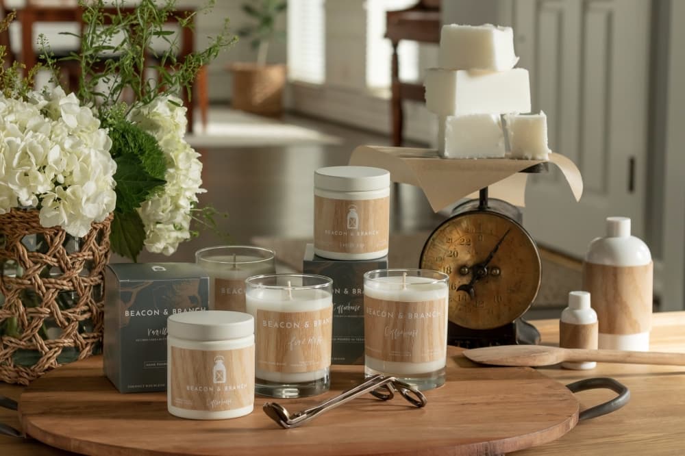 Cypress-based Beacon & Branch launches with hand-poured candles