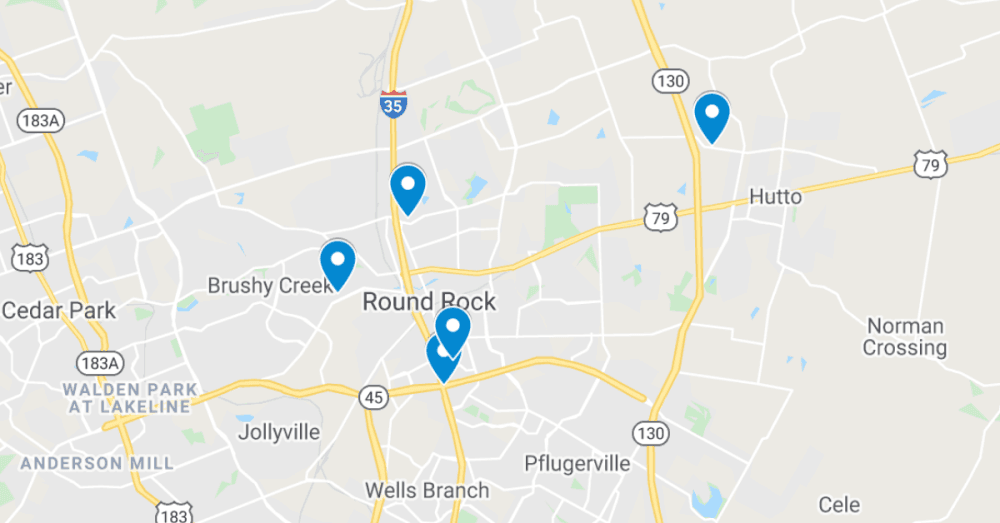 MAP: Check out the 5 latest commercial projects for new construction and renovations filed in Round Rock and Hutto