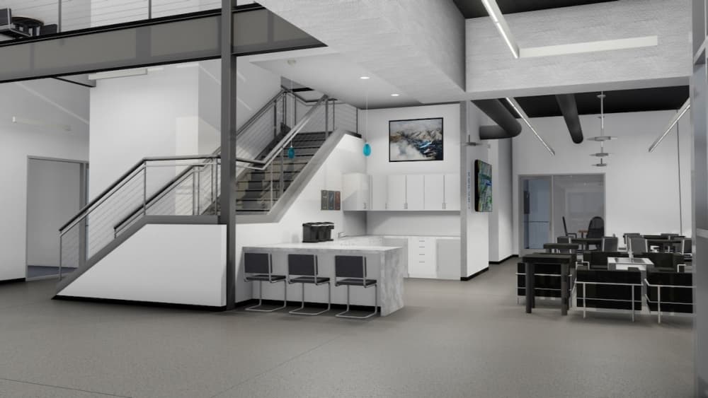The upcoming facility will expand Cirrus’ capacity of those services with space for aircraft storage, service hangars and a two-story office. (Rendering courtesy Cirrus Aircraft)
