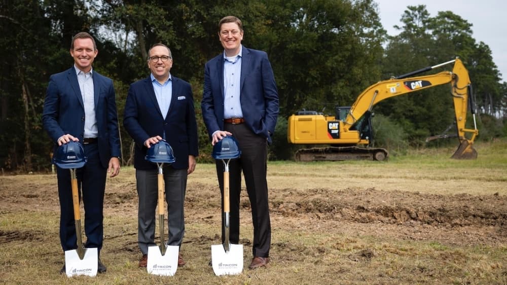 Tricon Residential, HHS Residential and Highland Homes representatives broke ground on Willow Creek Manors on Dec. 7. (Courtesy Annie Mulligan)