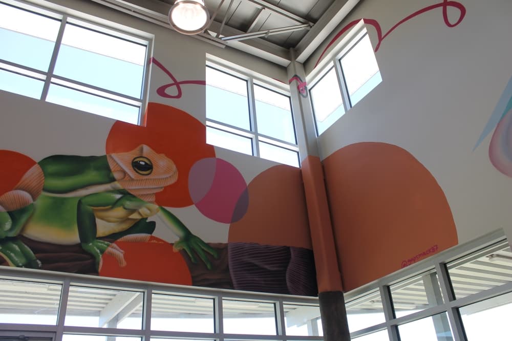Image of painting on wall at Delores Fenwick Nature Center