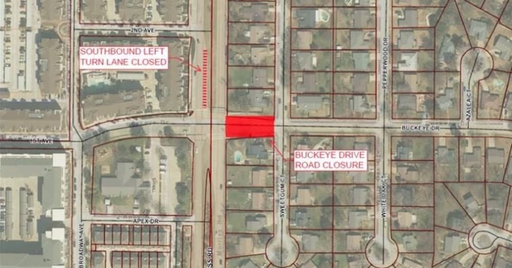 Buckeye Drive closes for water pipe repairs in Flower Mound