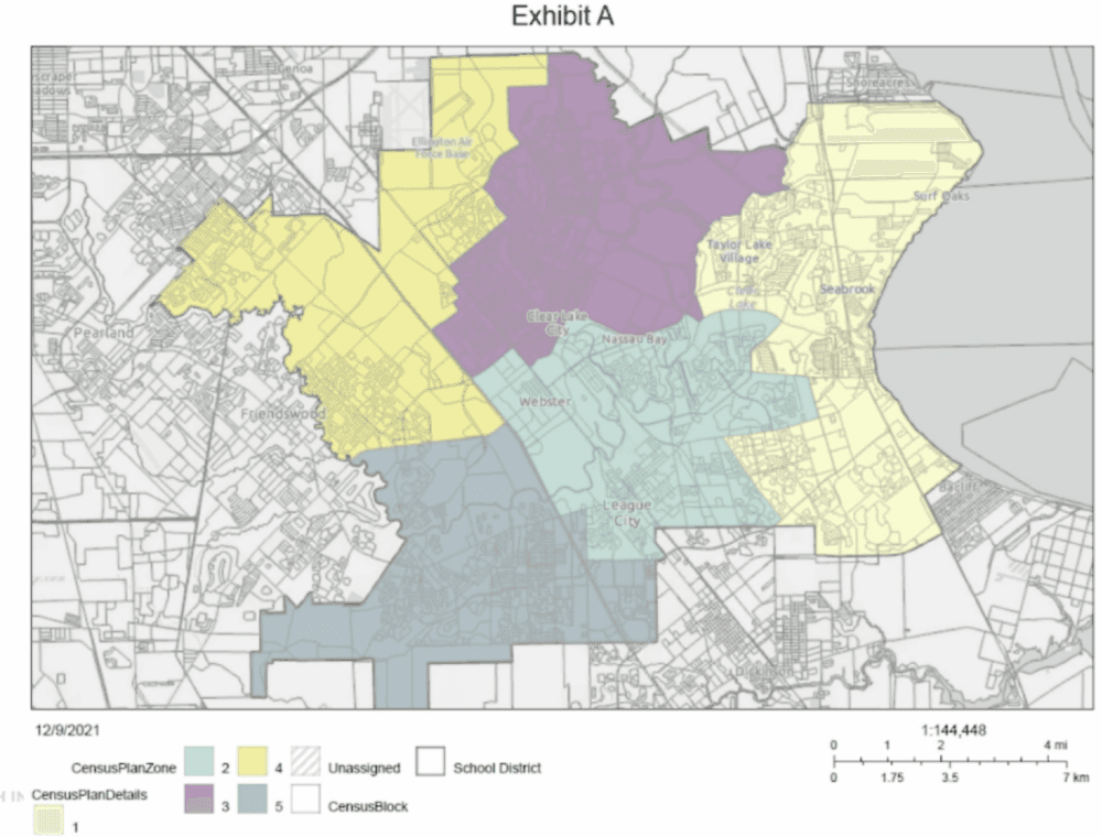 Clear Creek ISD board approves new single-member district election boundaries