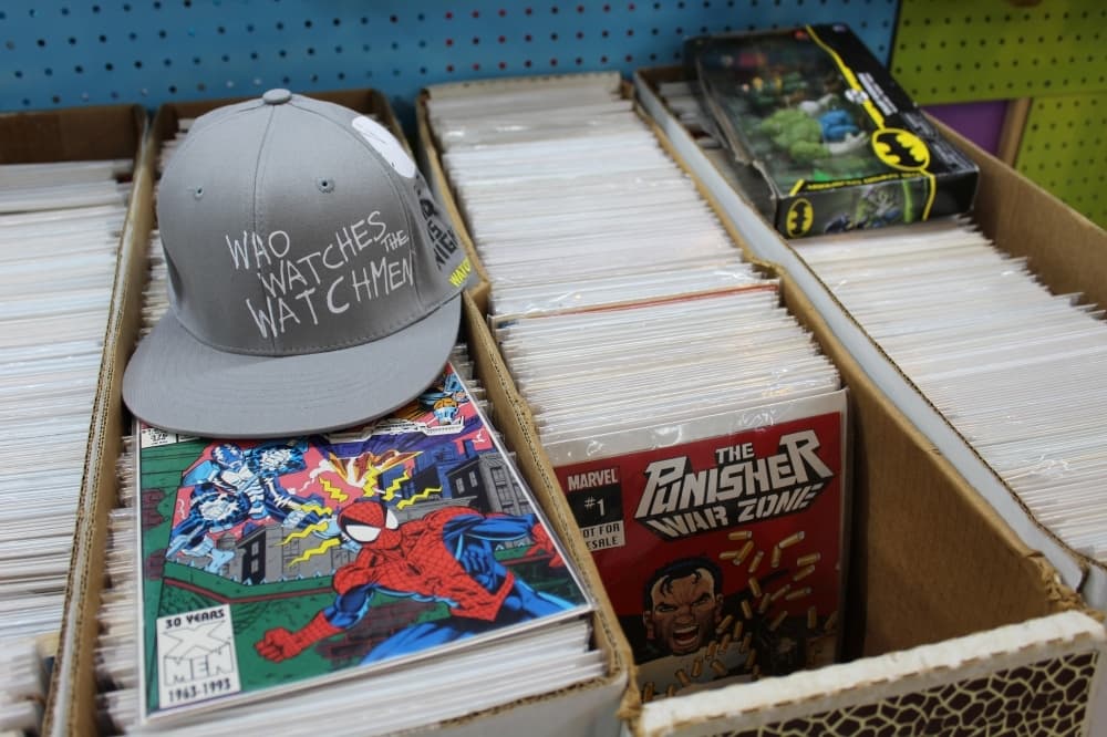 In addition to toys, Misfit Toys also has a comic book section.