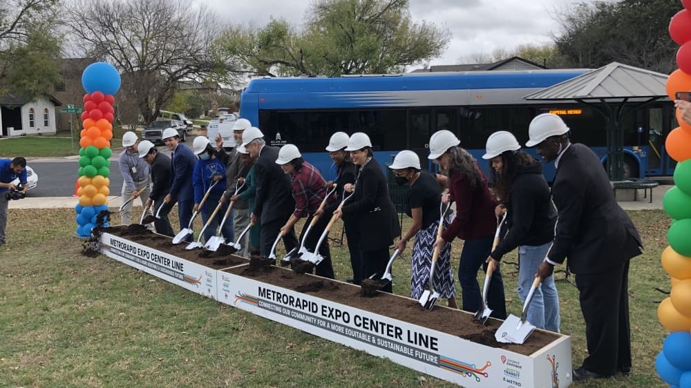 Project Connect breaks ground on new MetroRapid bus line in East Austin