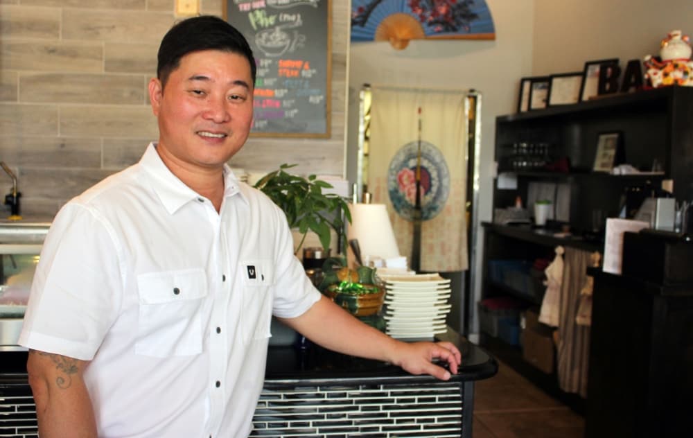 Joe Chow opened Koto Hibachi & Sushi in Frisco in July of last year. (Karen Chaney/Community Impact Newspaper)