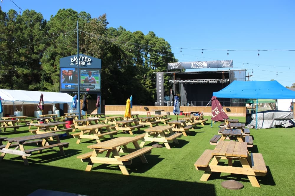 
The venue offers about one-quarter acre of outdoor space for events.