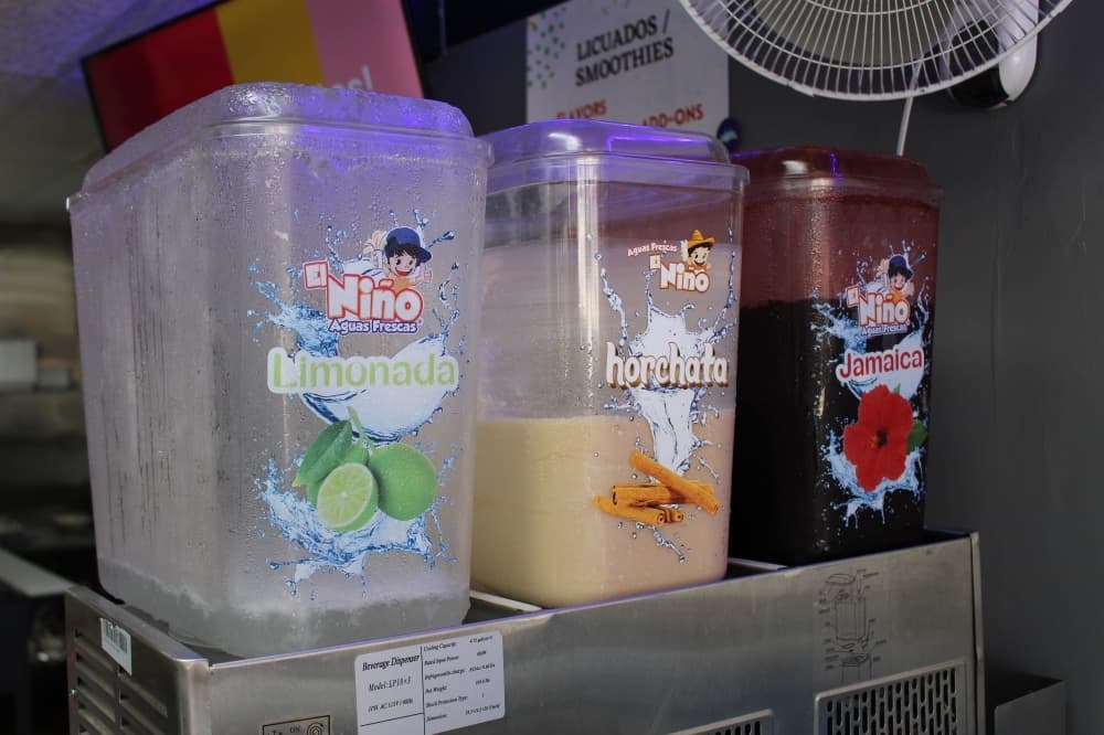 The restaurant also offers a variety of aguas frescas. (Chandler France/Community Impact)