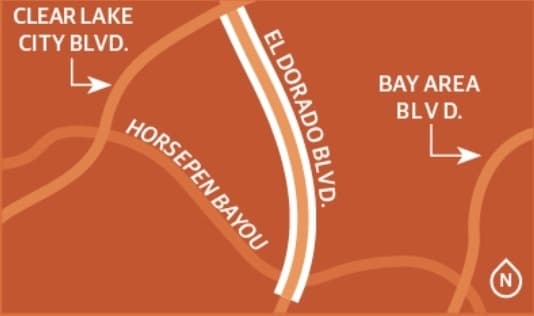 map of El Dorado Boulevard widening 