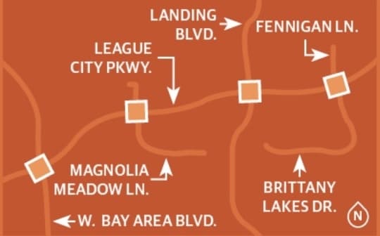 League City Parkway traffic signals 