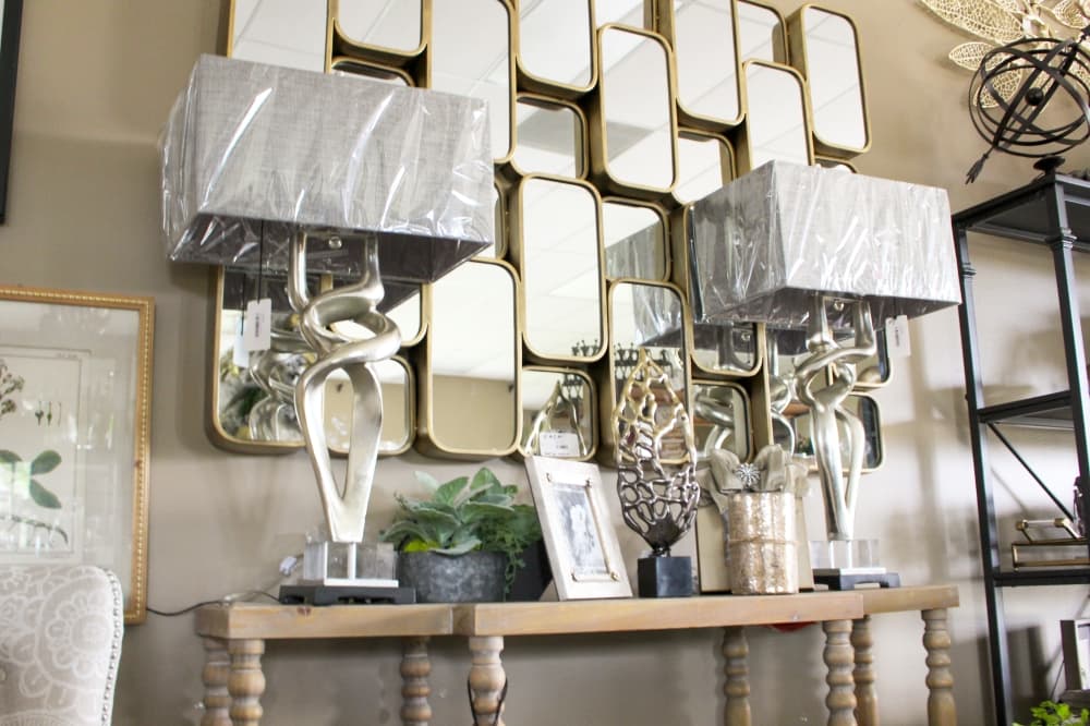 The store features lamps aimed at making customers’ homes more aesthetically pleasing. (Wesley Gardner/Community Impact Newspaper)