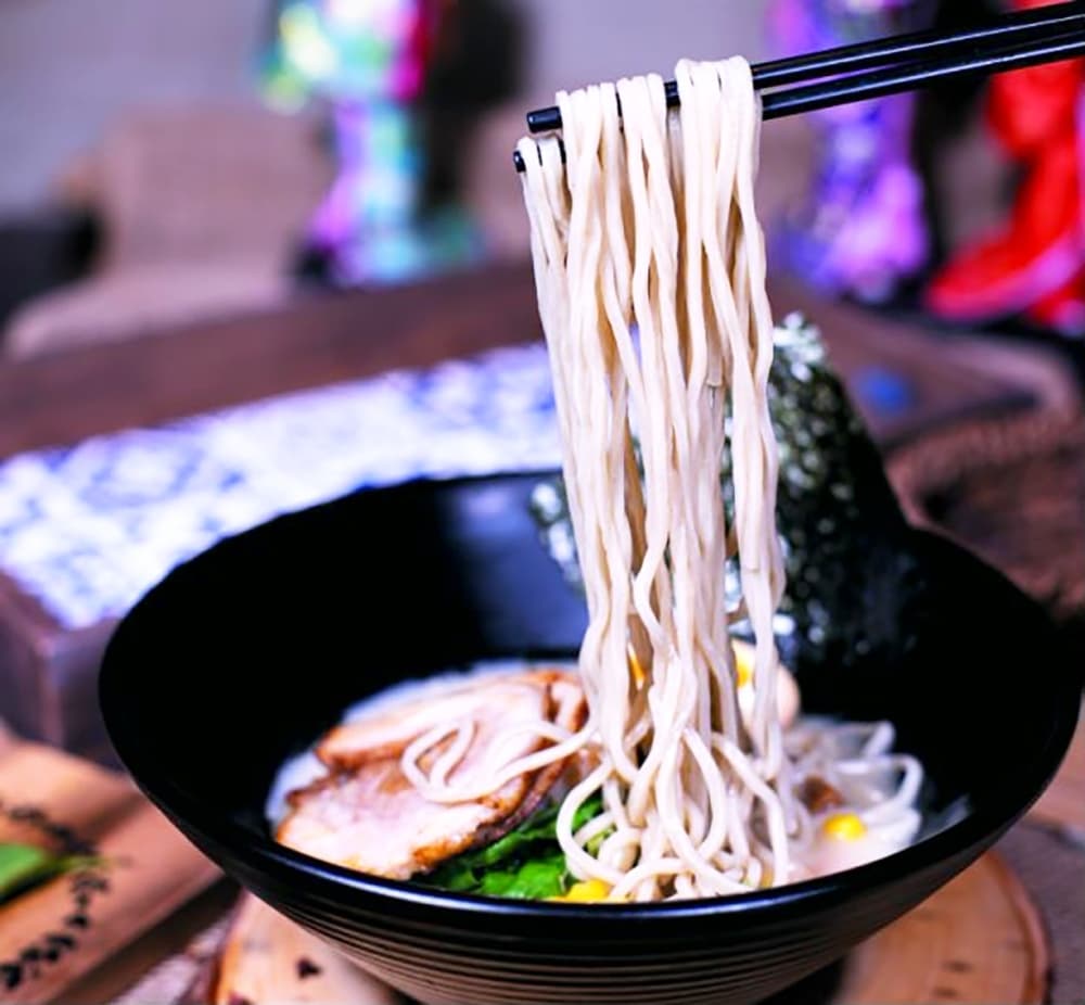 Tonkotsu Ramen ($12.95): Pork broth, pork chashu, seasoned fish, bamboo shoots, sweet corn, green onion and dried seaweed combine to create this traditional Japanese dish. (Courtesy Airi Poke & Ramen)