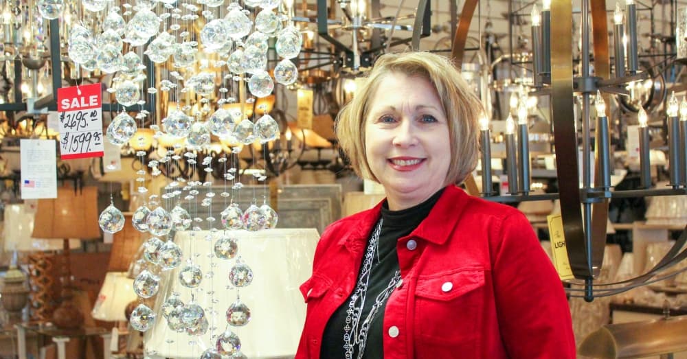 David L. and Annette Schmitt founded The Lighting Gallery in 1974. Today, the Schmitt’s daughter Ann Morgan runs the family business. (Emily Lincke/Community Impact Newspaper)