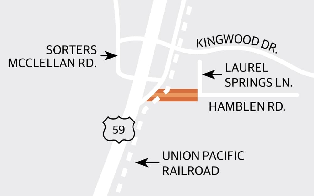 Harris County Precinct 4 studying a project to realign Hamblen Road
