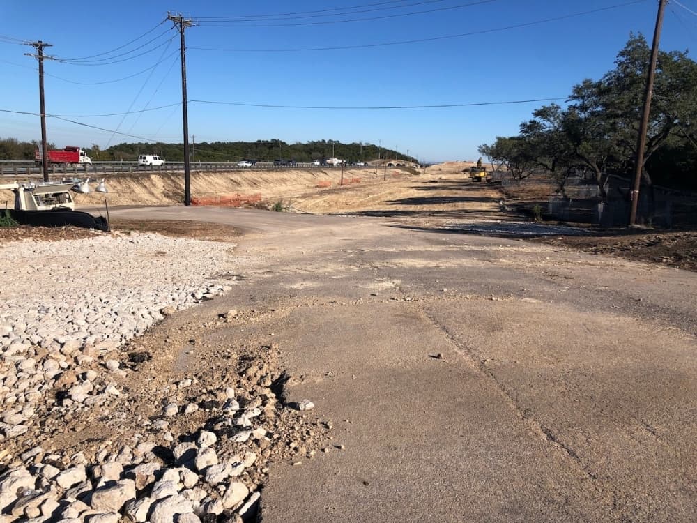 Work has begun on the Oak Hill Parkway project. (Benton Graham/Community Impact Newspaper) 