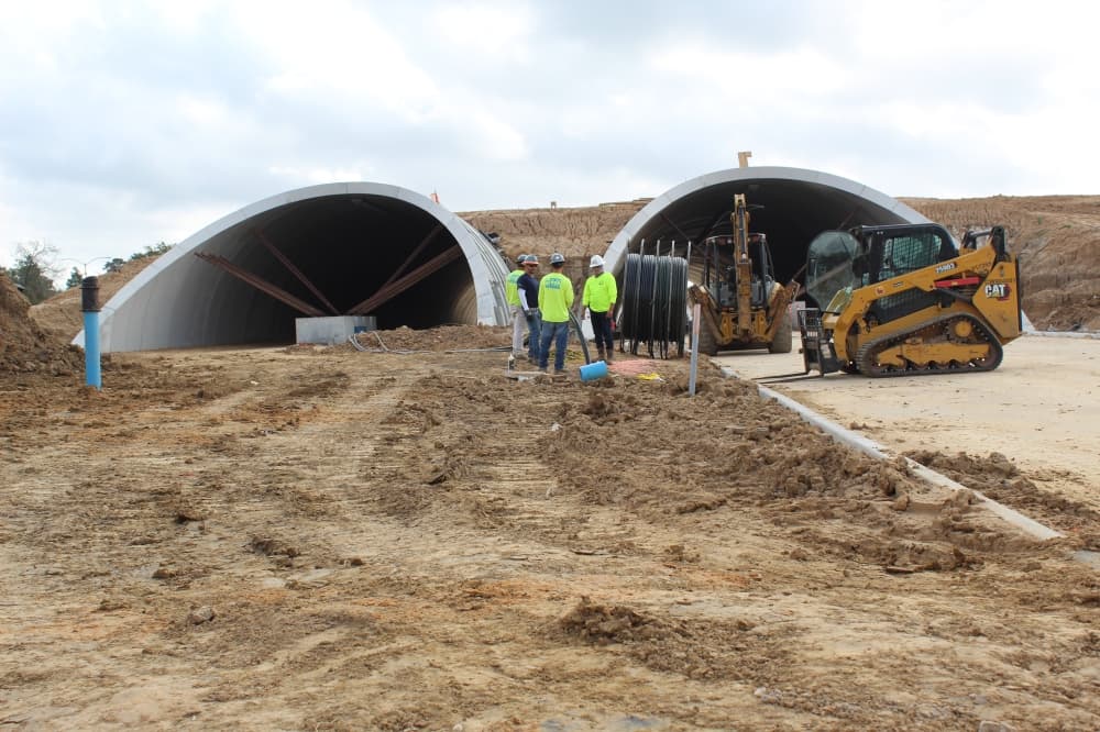 New alignment of Memorial Drive slated for opening in February as work on land bridge progresses