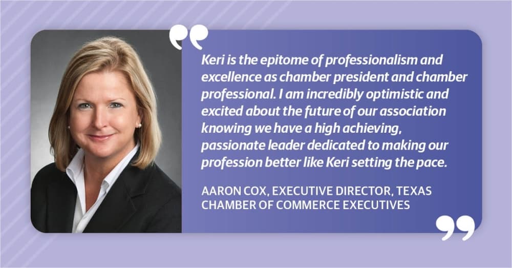 Fort Bend Chamber of Commerce Director Keri Schmidt to lead Texas Chamber of Commerce Executives board