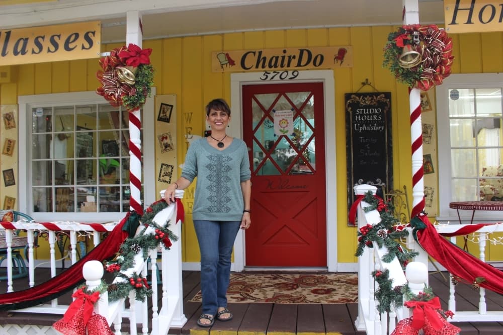 Katy resident shares passion for teaching through reupholstery