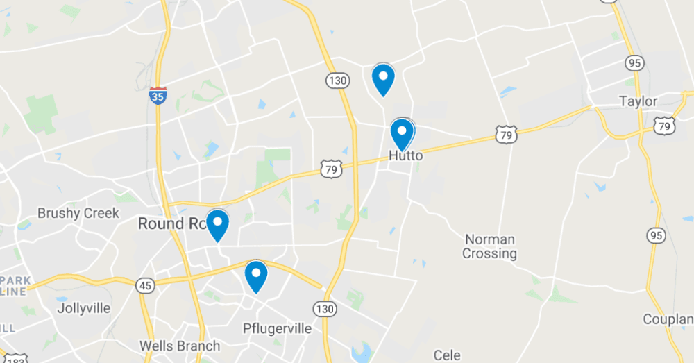 See the 5 latest commercial projects filed in Round Rock, Pflugerville and Hutto, including new Emory Crossing Amenity Center