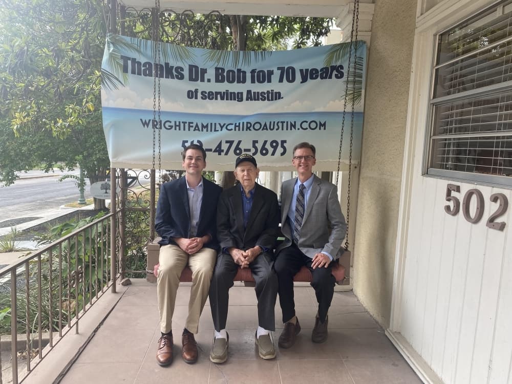 The Wright family for the job: four generations of chiropractors serve Austin