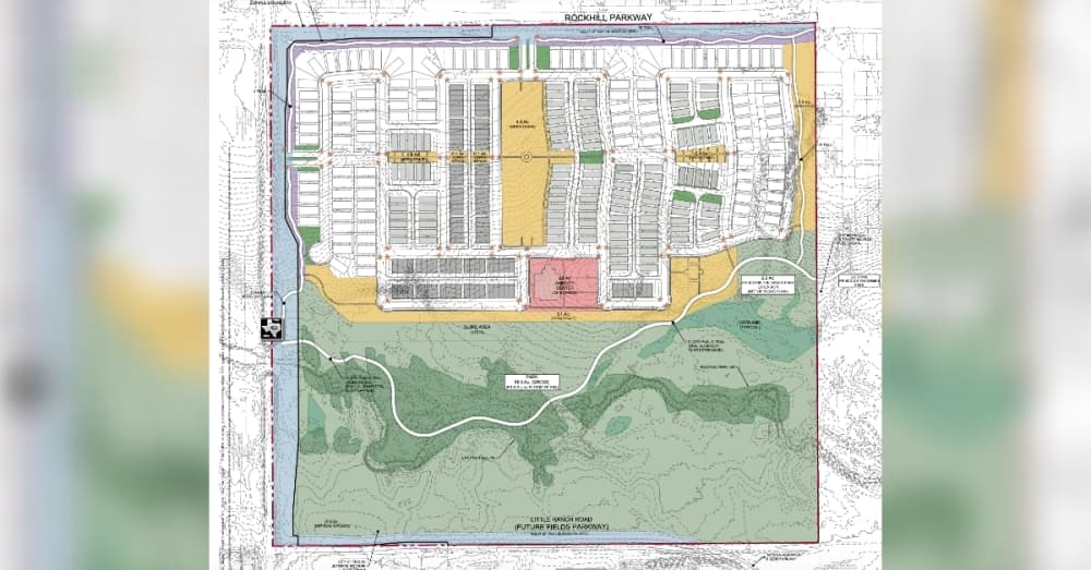 Future Hazelwood neighborhood in north Frisco to integrate with flood plain, trails, parks