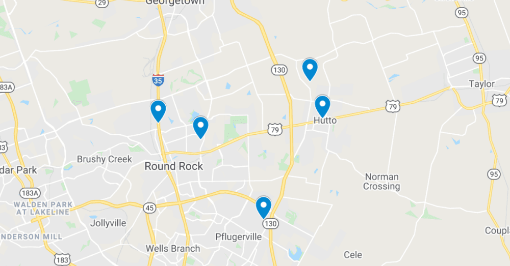 5  latest commercial projects filed in Round Rock, Pflugerville and Hutto, including new Round Rock gas station