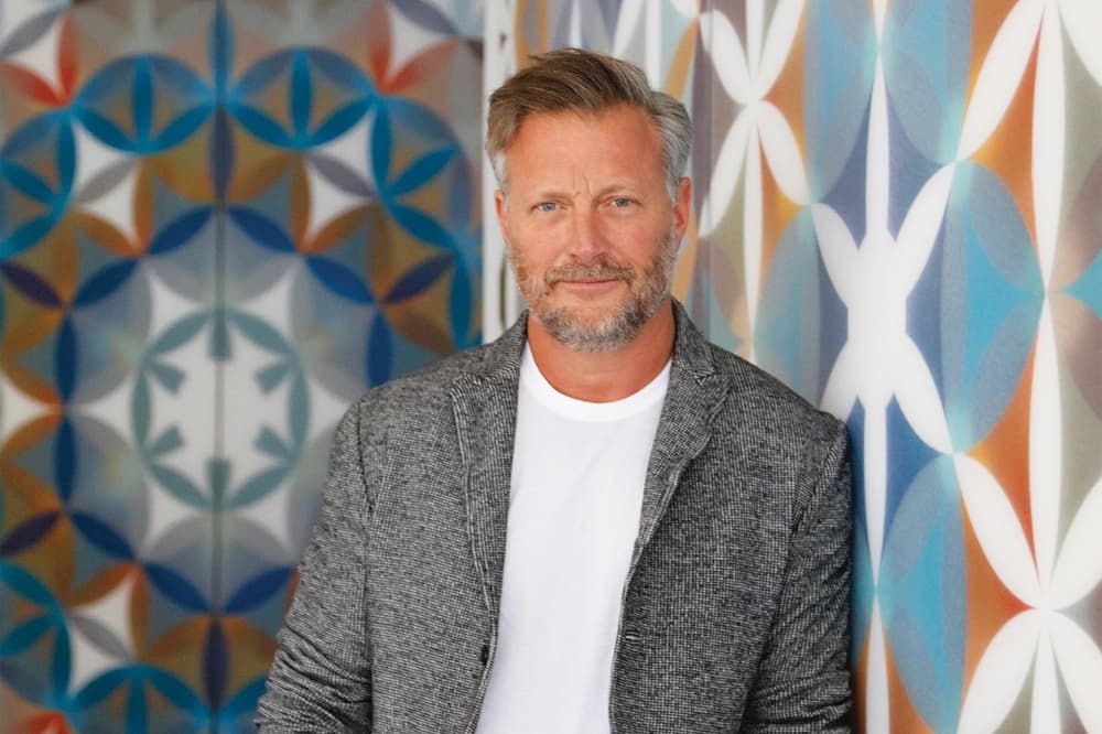 Christopher Martin—known for abstract paintings—has previously contributed public artwork to Houston, including an outdoor piece at Wells Fargo Plaza in downtown. (Courtesy Hannah Hurt)