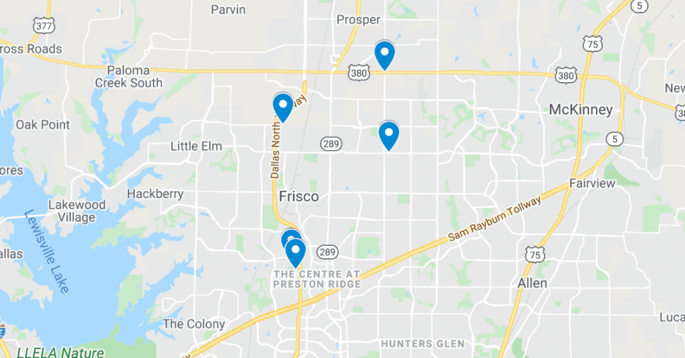 See the 5 latest commercial projects filed in Frisco, including The Carrell Clinic expansion at The Star