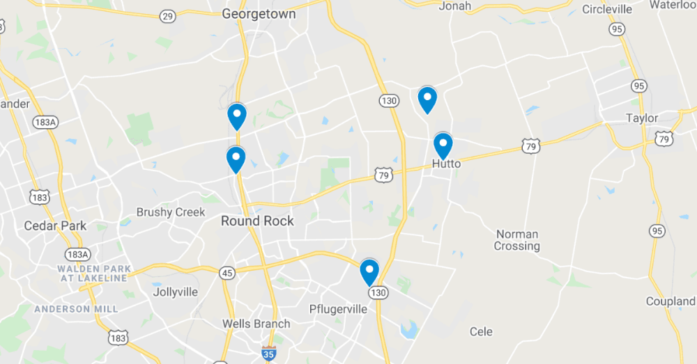 See the 5 latest commercial projects filed in Round Rock, Pflugerville and Hutto, including Cracker Barrel renovations