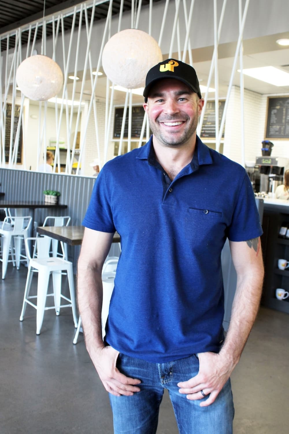 Sean Green is the owner of Up Inspired Kitchen. (Karen Chaney/Community Impact Newspaper)