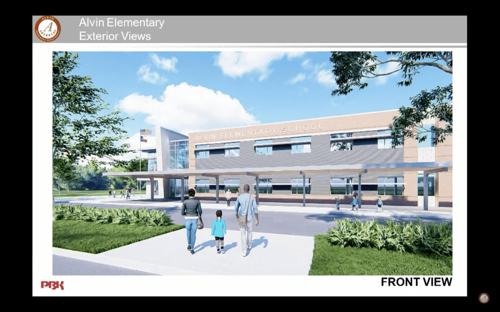 PBK Architects shows what Alvin Elementary replacement campus could look like in 2024