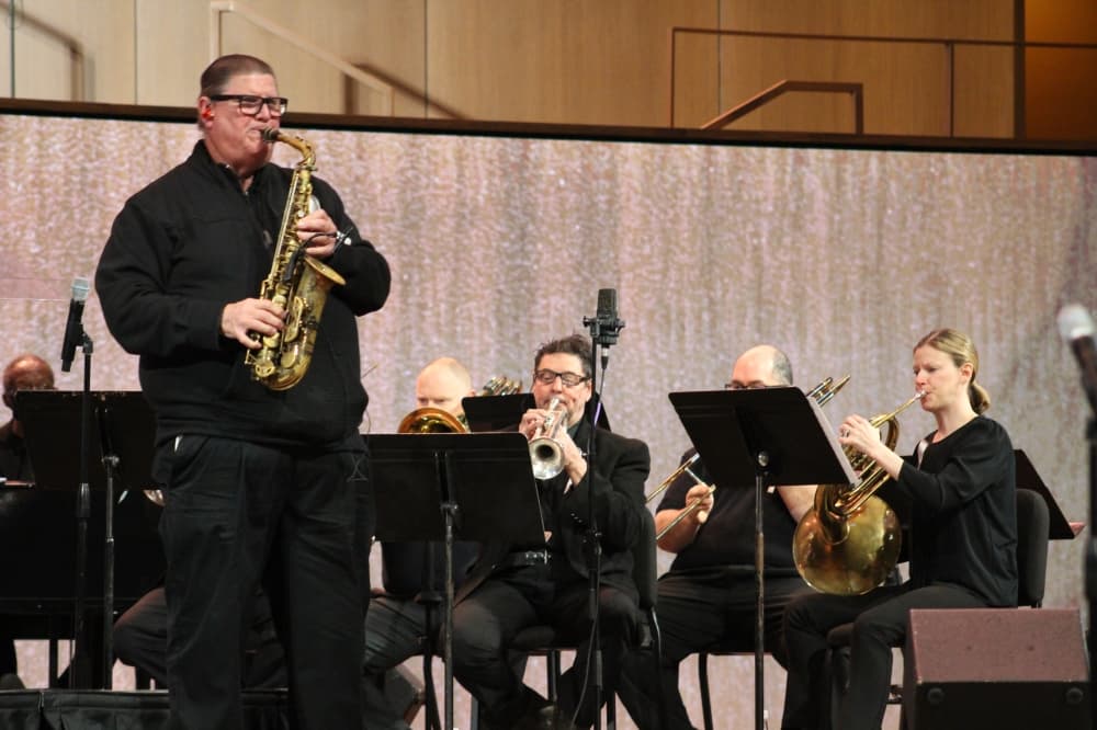 The Martin Luther King Jr. Day celebration featured musical performances during the ceremony. (Andrew Christman/Community Impact Newspaper)