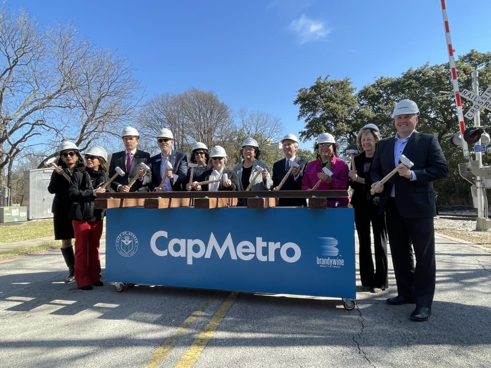 Capital Metro breaks ground on MetroRail Broadmoor Station at Uptown ATX development in North Austin