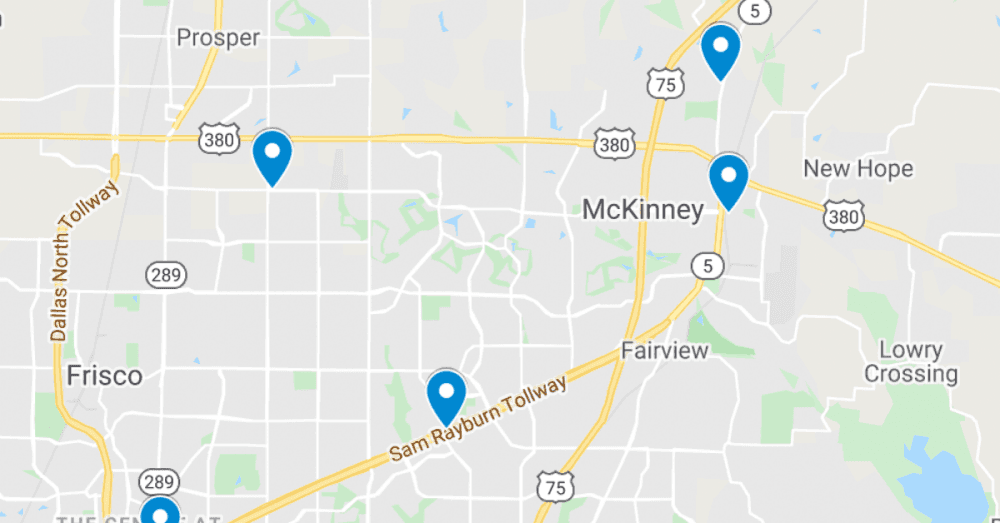 The 5 latest commercial projects in McKinney including Worksuites renovations