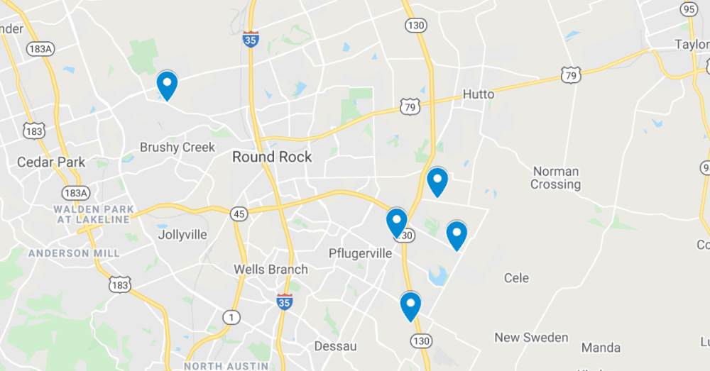 See the 5 latest commercial projects filed in Round Rock and Pflugerville, including new Heritage Lakes Independent Living facility