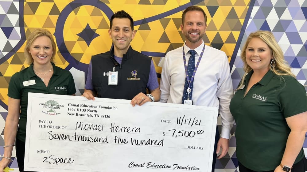 Comal ISD teachers awarded more than $56,000 in grant funding through Comal Education Foundation