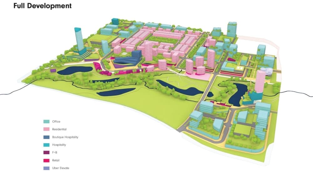 Frisco North is expected to be built out over the next eight to 12 years in accordance with this rendering at the southwest corner of US 380 and Dallas North Tollway. (Rendering courtesy city of Frisco)